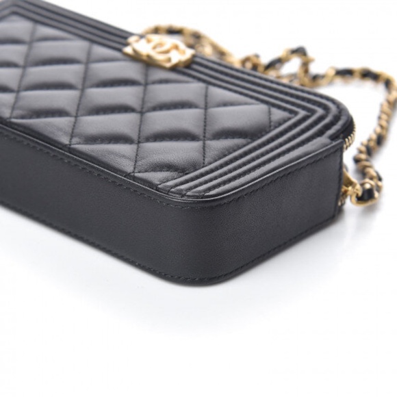 Chanel Le Boy Calfskin Wallet On Chain - Picture 3 of 8